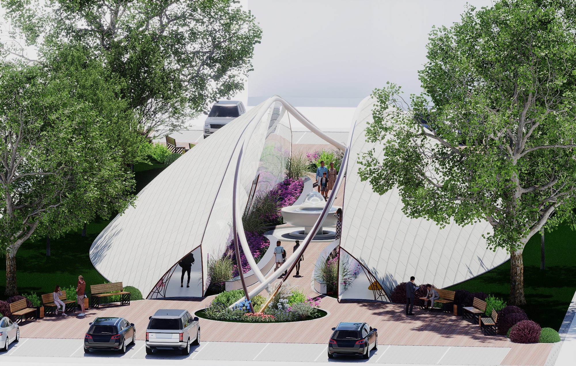 The Eye-Con canopy entrance render