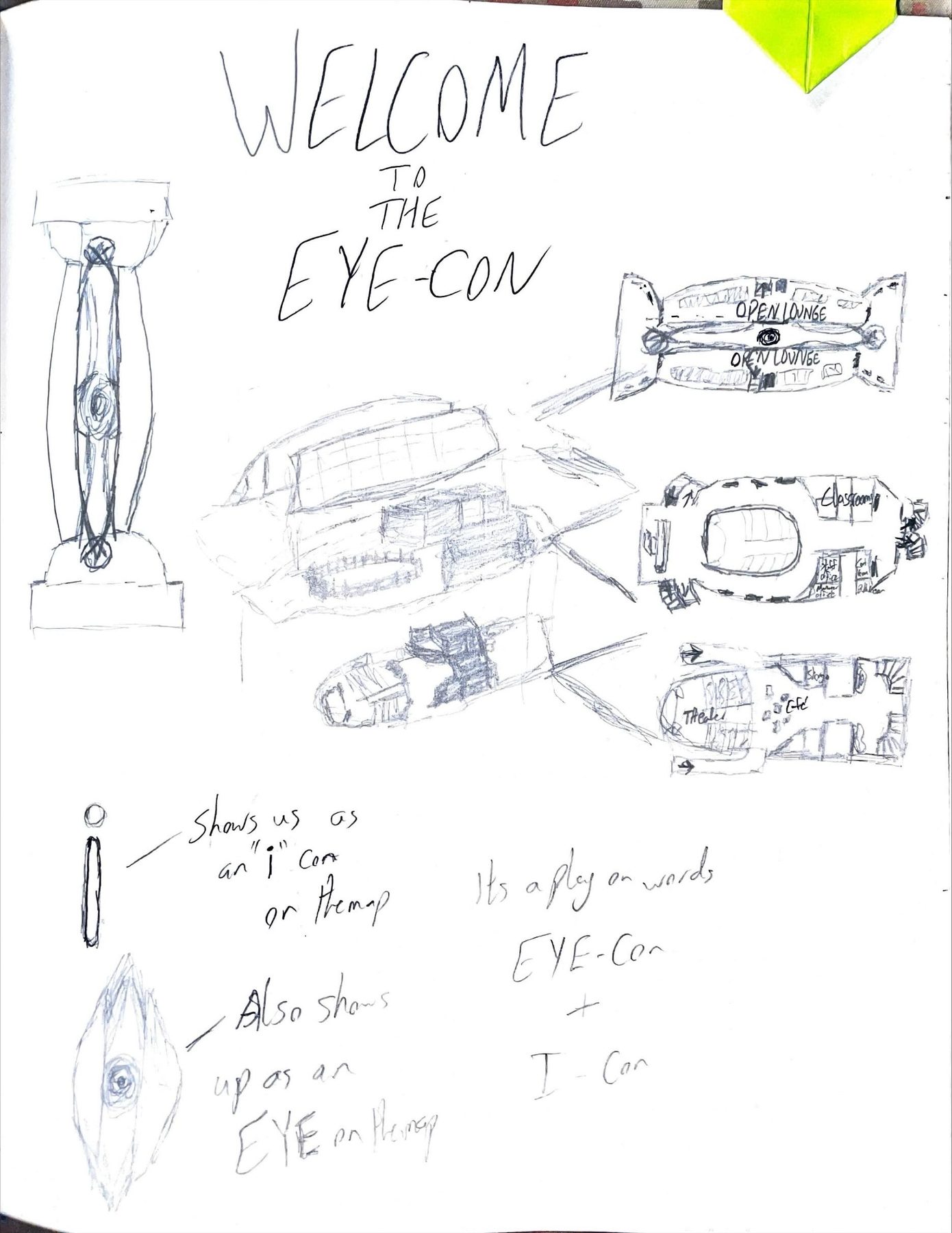 Welcome to the Eye-Con poster breakdown sketch