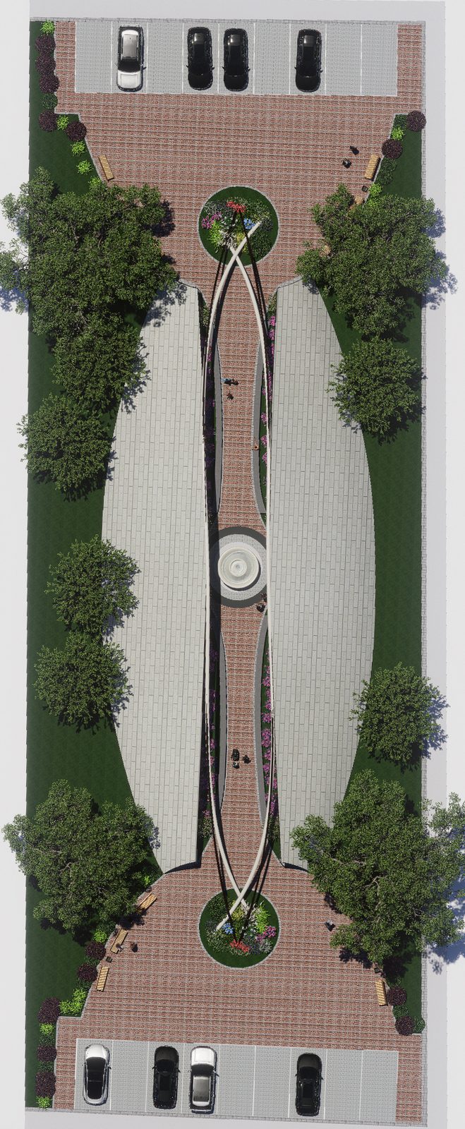 Top view site render
