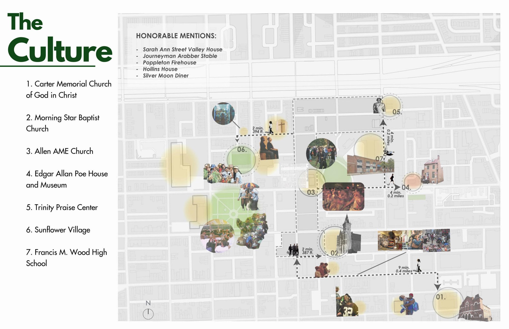 The Culture, community landmarks map